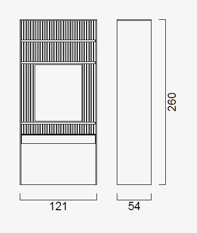 Тоалетка «Alfa Make up» + огледало и LED осветление, чекмедже, ширина 120см