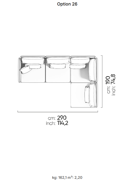 53 готови конфигурации на модулен диван «Fox»