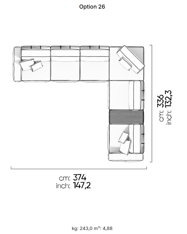 75 готови конфигурации на модулен разтегателен диван «Air Cavalli Relax»