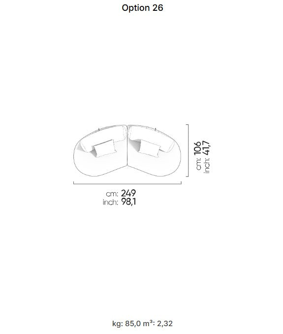 25 готови конфигурации на модулен разтегателен диван «Bon Bon»