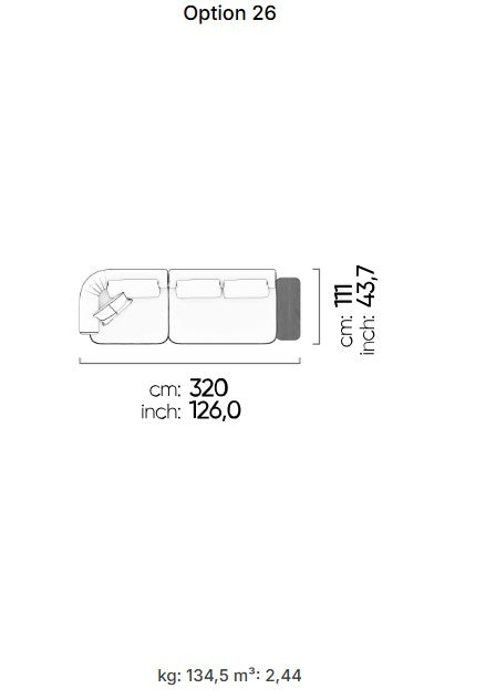 26 готови конфигурации на модулен диван «Kyoto»