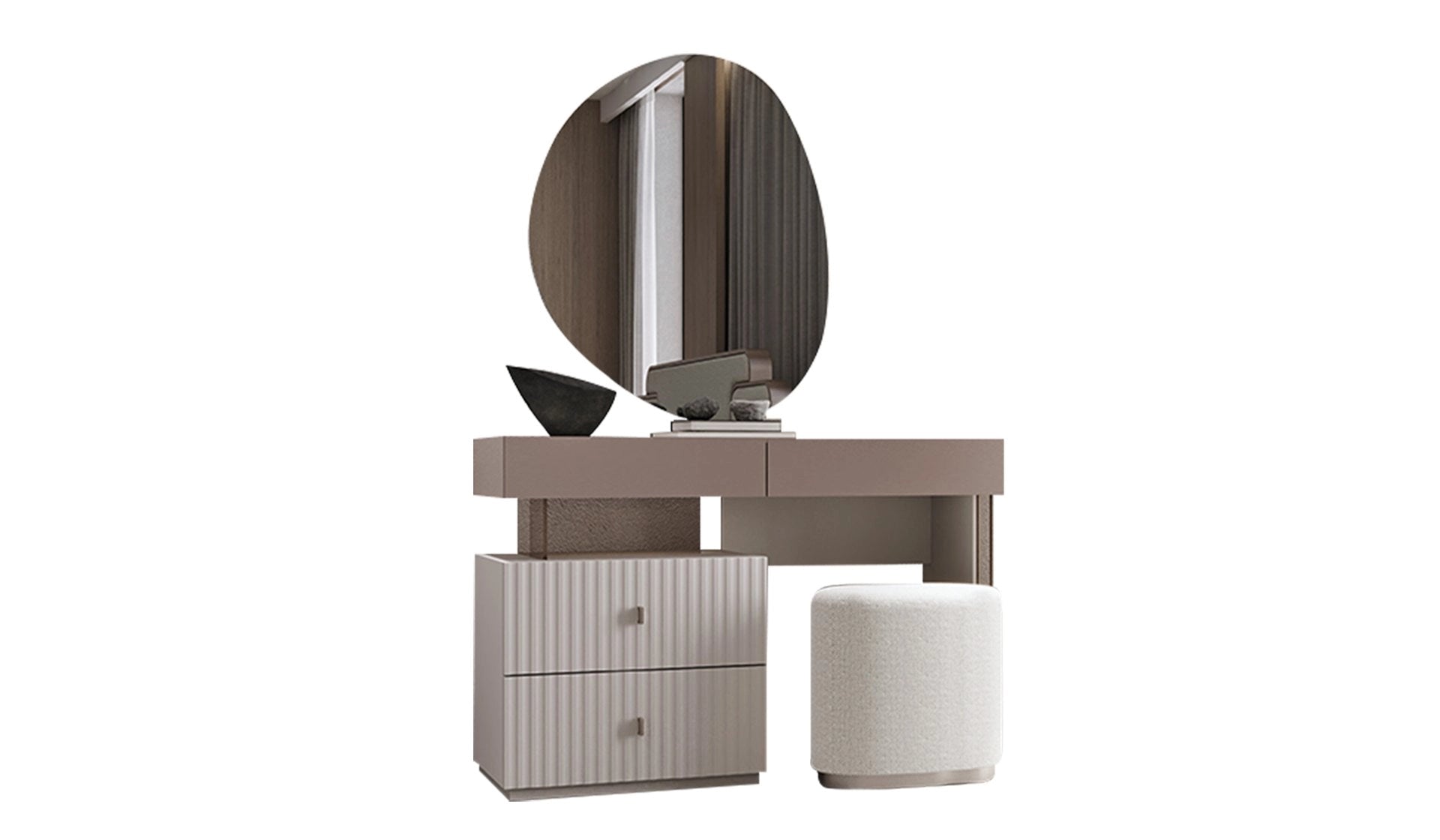 Тоалетка «Zerre» с три чекмеджета, размери 131х87х46см