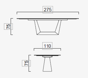 Трапезна маса «Avorio» + керамичен плот