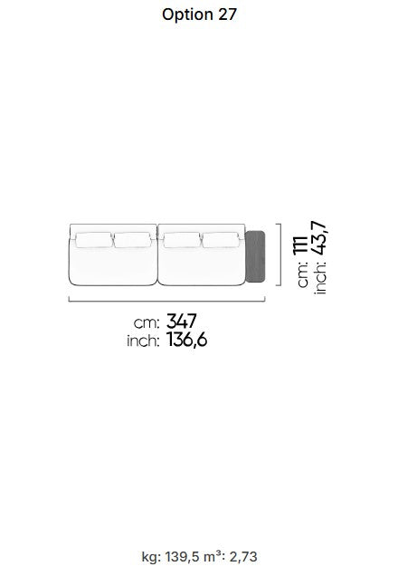 26 готови конфигурации на модулен диван «Kyoto»