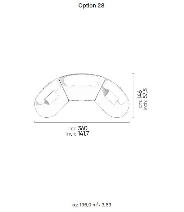 25 готови конфигурации на модулен разтегателен диван «Bon Bon»