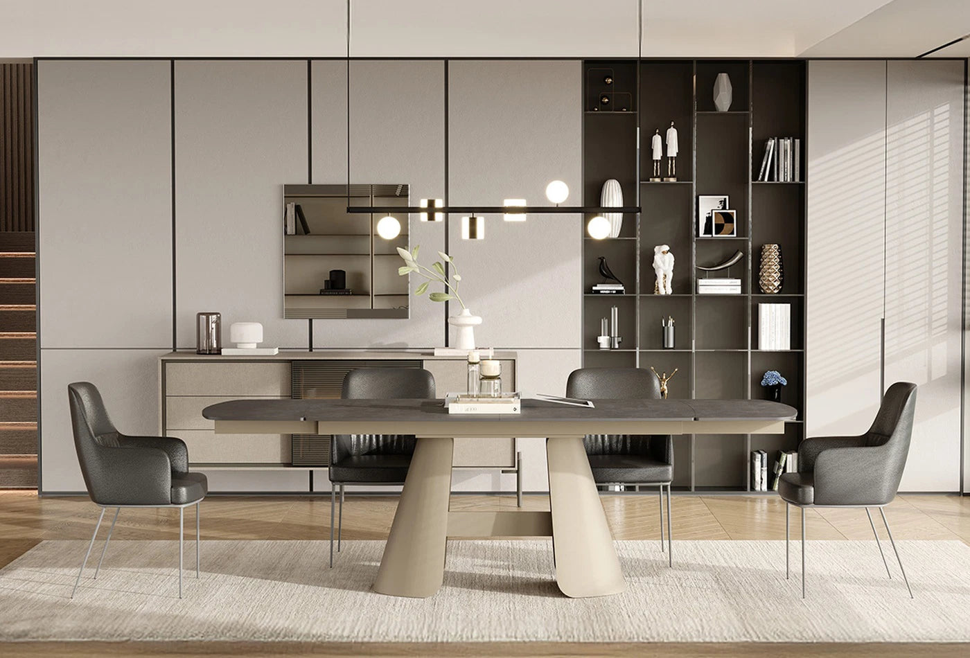 Трапезна разтегателна маса «Salda» с размер 160х76х90см