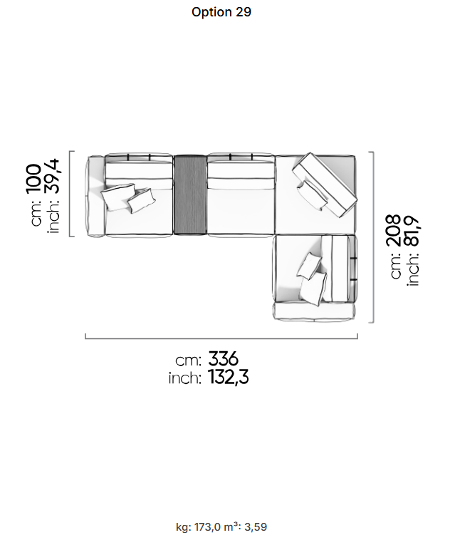 75 готови конфигурации на модулен разтегателен диван «Air Cavalli Relax»