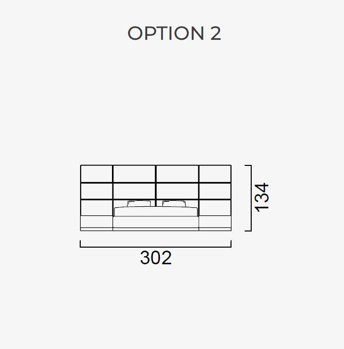 Тапицирано легло «Atlanta» + модулна табла - с място за съхранение, повдигащ механизъм