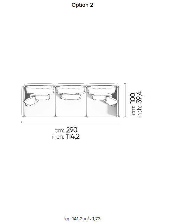 53 готови конфигурации на модулен диван «Fox»