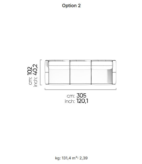 96 готови конфигурации на модулен разтегателен диван «Le Mans Comfort»