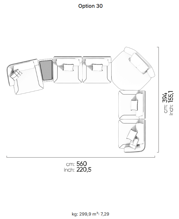33 готови конфигурации на модулен диван «Lugano»