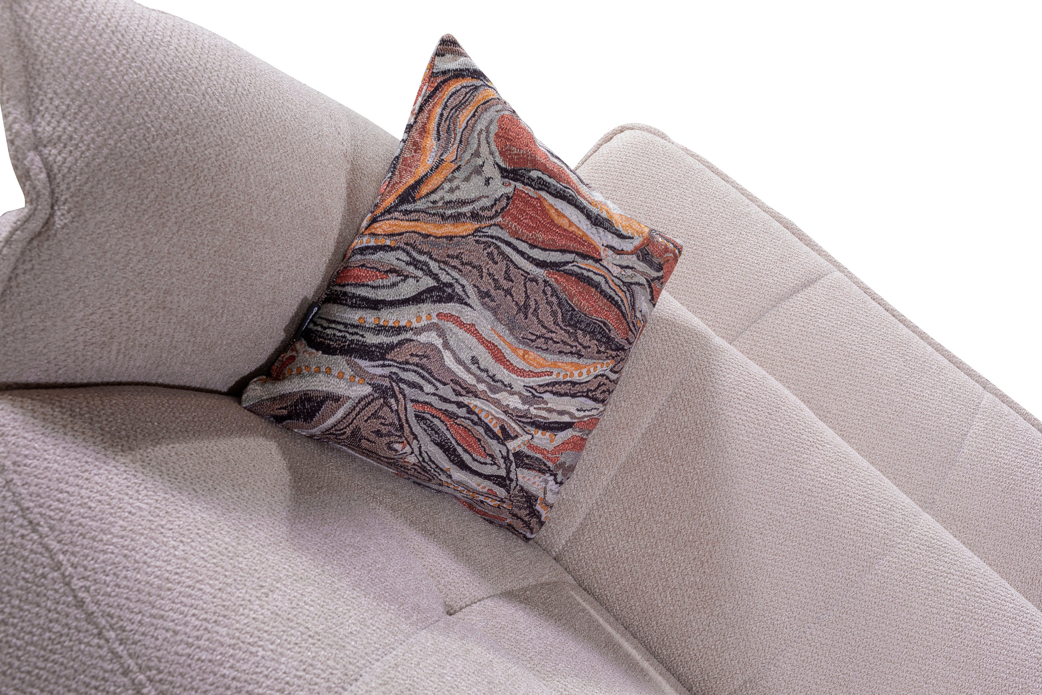 Ъглов разтегателен диван - легло «Como Relax» + две декоративни възглавници, ширина 320см