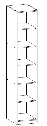 Модулен гардероб «Geralt» - 3 модула,