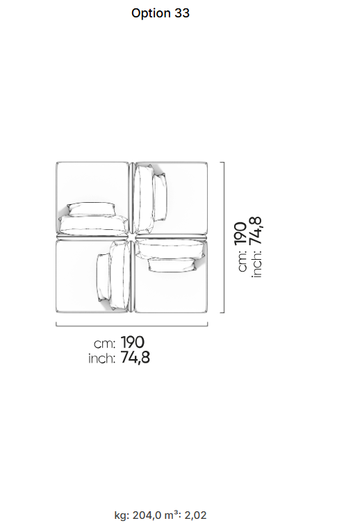 53 готови конфигурации на модулен диван «Fox»