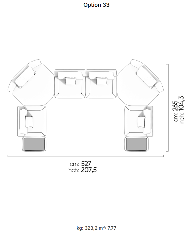 33 готови конфигурации на модулен диван «Lugano»