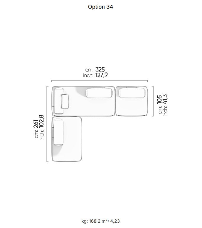40 готови конфигурации на модулен разтегателен диван «Bon Bon Linea»