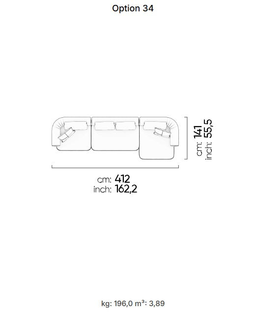 26 готови конфигурации на модулен диван «Kyoto»