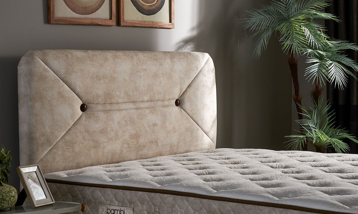 Тапицирано легло «Comfort Balance» + Матрак и табла - с място за съхранение, матрак с нанотехнология и термо свързани влакна