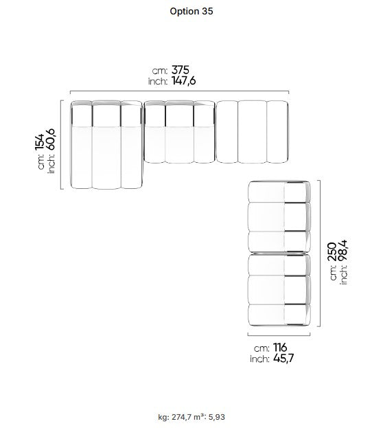 50 готови конфигурации на модулен разтегателен диван «Orion»