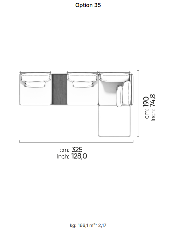 53 готови конфигурации на модулен диван «Fox»