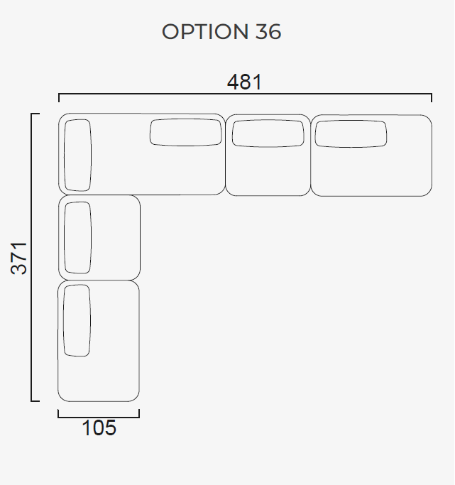 Модулен диван Bon Bon Linea - Готови конфигурации