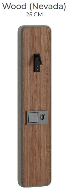 Модулна тапицирана табла за легло «Alfa» с осветление