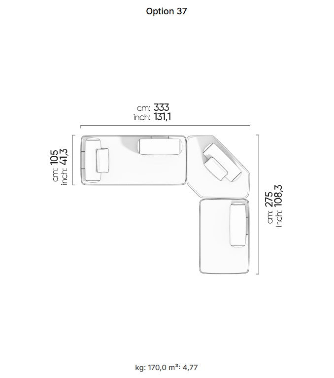 40 готови конфигурации на модулен разтегателен диван «Bon Bon Linea»