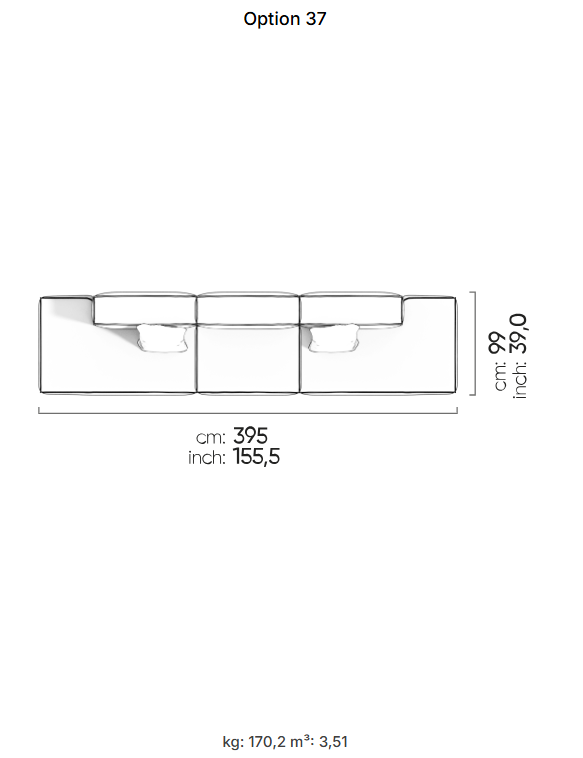64 готови конфигурации на модулен диван «Plus Poufy»
