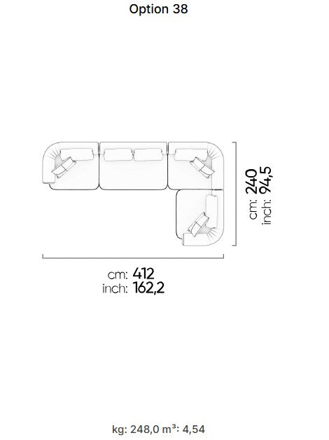 26 готови конфигурации на модулен диван «Kyoto»