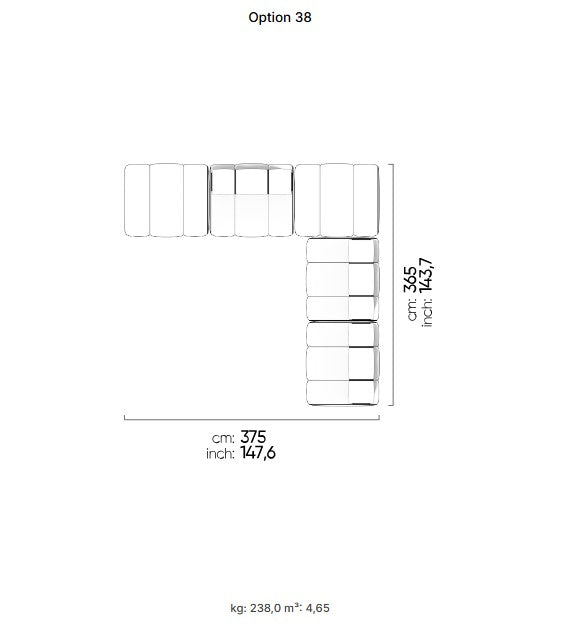 50 готови конфигурации на модулен разтегателен диван «Orion»