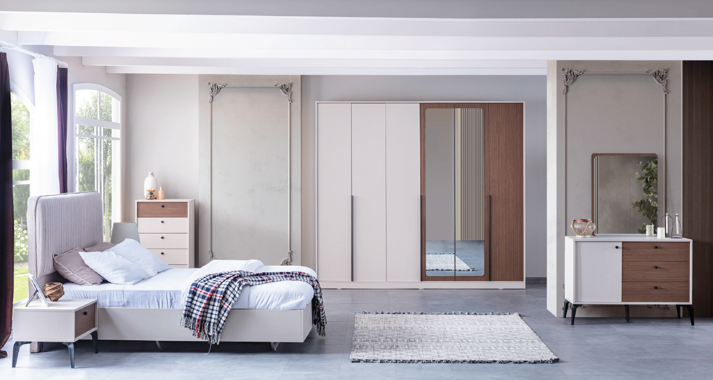 Нощно шкафче «Piedra» + чекмедже, размер 60х43х45см