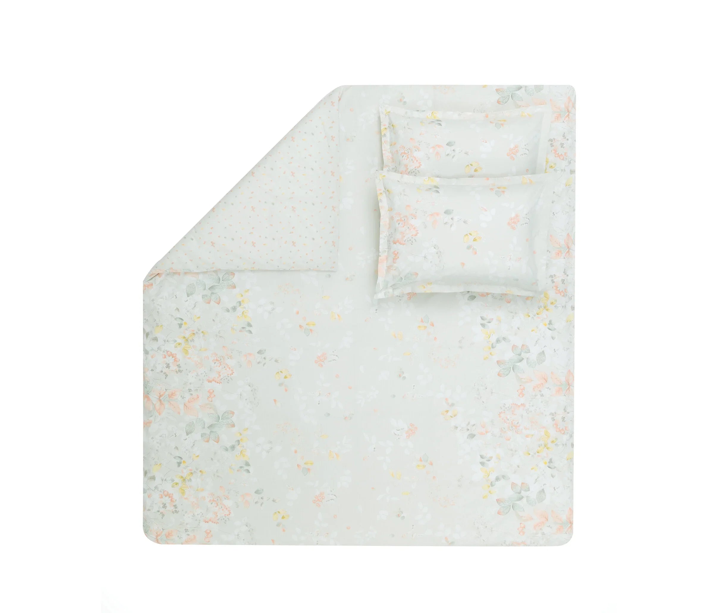 Двоен спален комплект «Merri - Light Green» - 4 части, памук, ранфорс