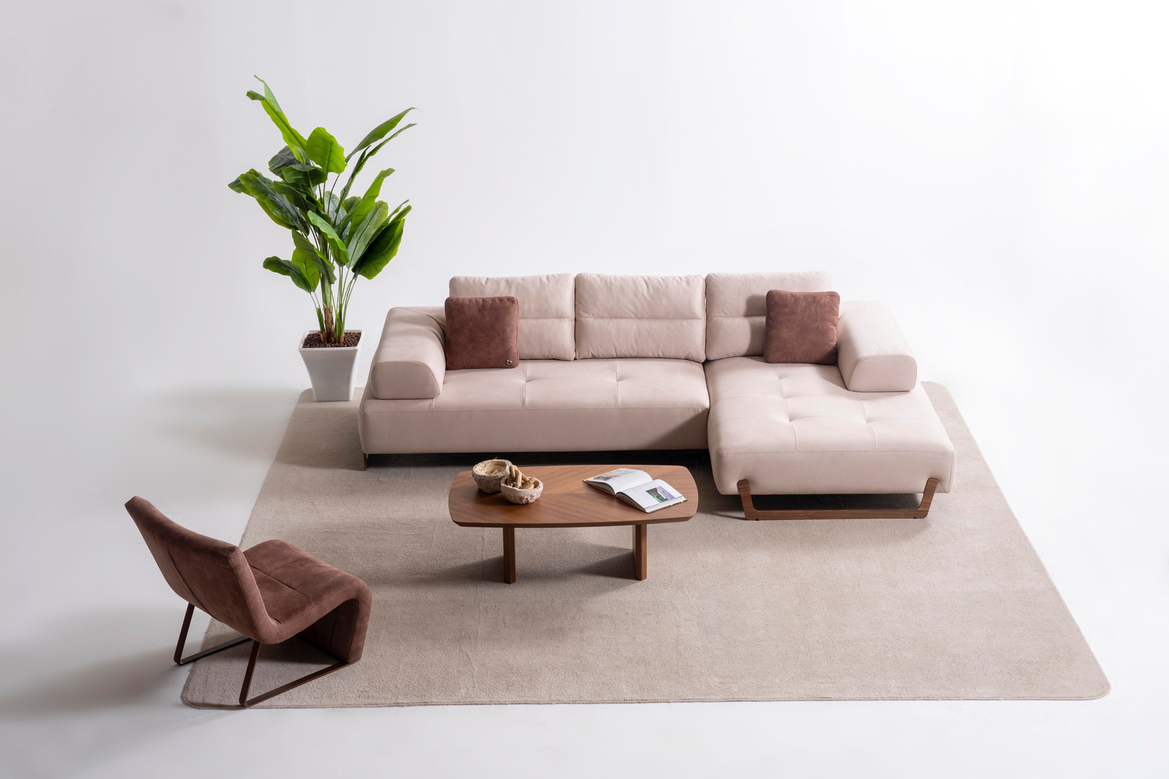 Ъглов разтегателен диван «Sirocco Relax» + две декоративни възглавници, ширина 315см