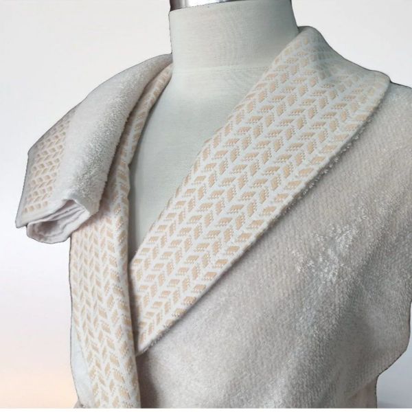 Комплект халати и хавлии «Candidum Krem-Pink/Krem-Bej» памук, бамбук, 6 части