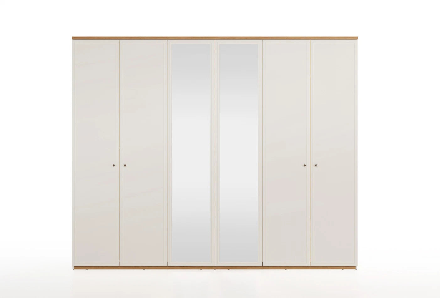 Шесткрилен гардероб «Marsana» с огледални врати, ширина 272см