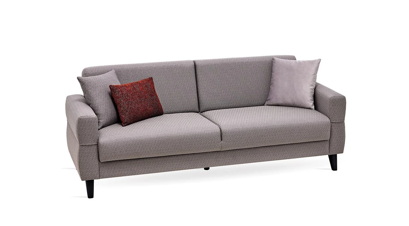 Триместен разтегателен диван «Astera» + 3 декоративни възглавници, ширина 212см