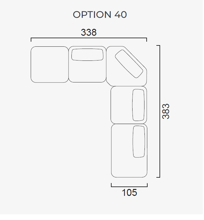 Модулен диван Bon Bon Linea - Готови конфигурации
