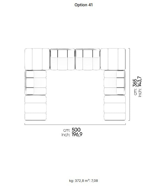 50 готови конфигурации на модулен разтегателен диван «Orion»