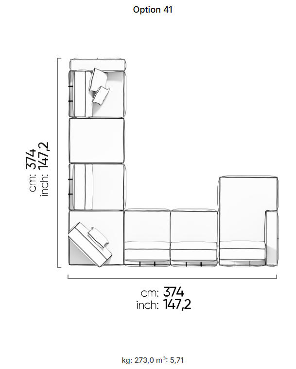 75 готови конфигурации на модулен разтегателен диван «Air Cavalli Relax»