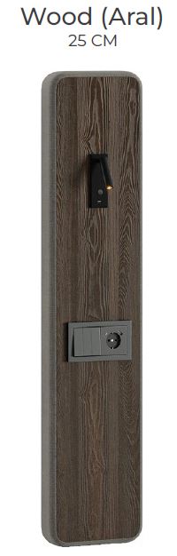 Модулна тапицирана табла за легло «Alfa» с осветление