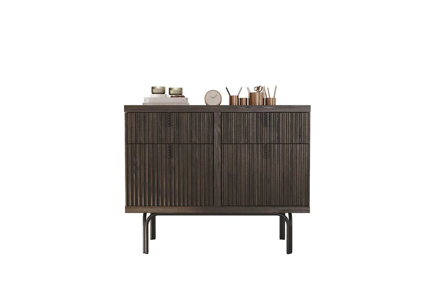 Скрин «Austin Dark Oak» с чекмеджета, размер 103х83х48см