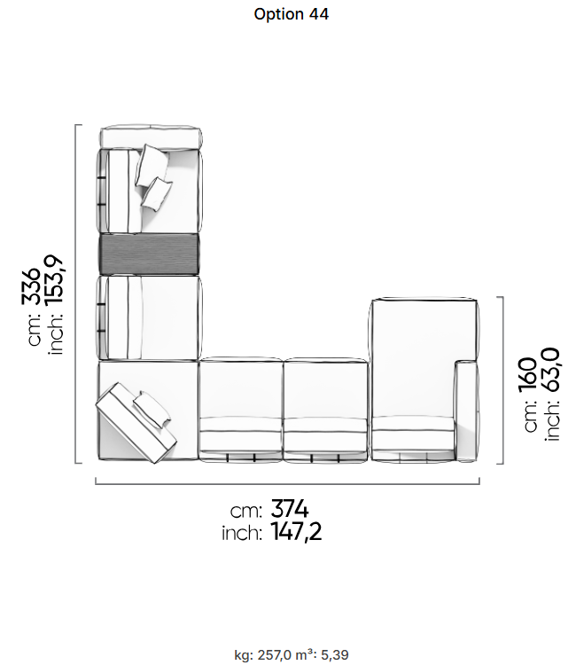 75 готови конфигурации на модулен разтегателен диван «Air Cavalli Relax»