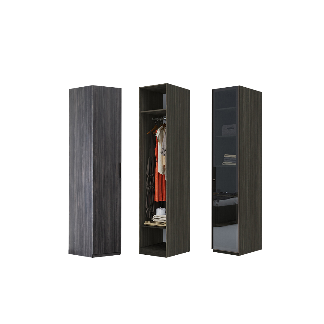 Модулен гардероб «Adessa» - 4 модула, с осветление, стъклени врати