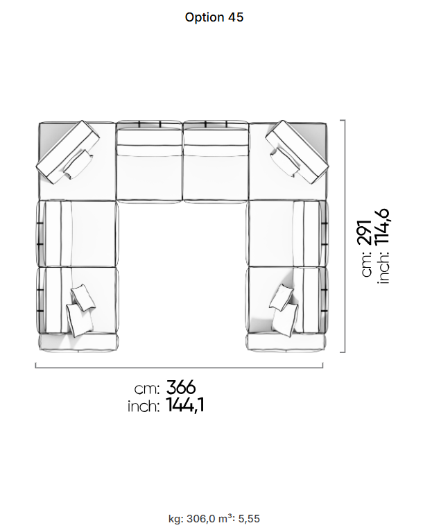 75 готови конфигурации на модулен разтегателен диван «Air Cavalli Relax»