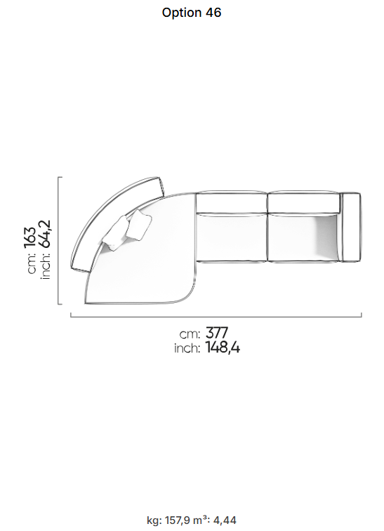 64 готови конфигурации на модулен диван «Plus Poufy»
