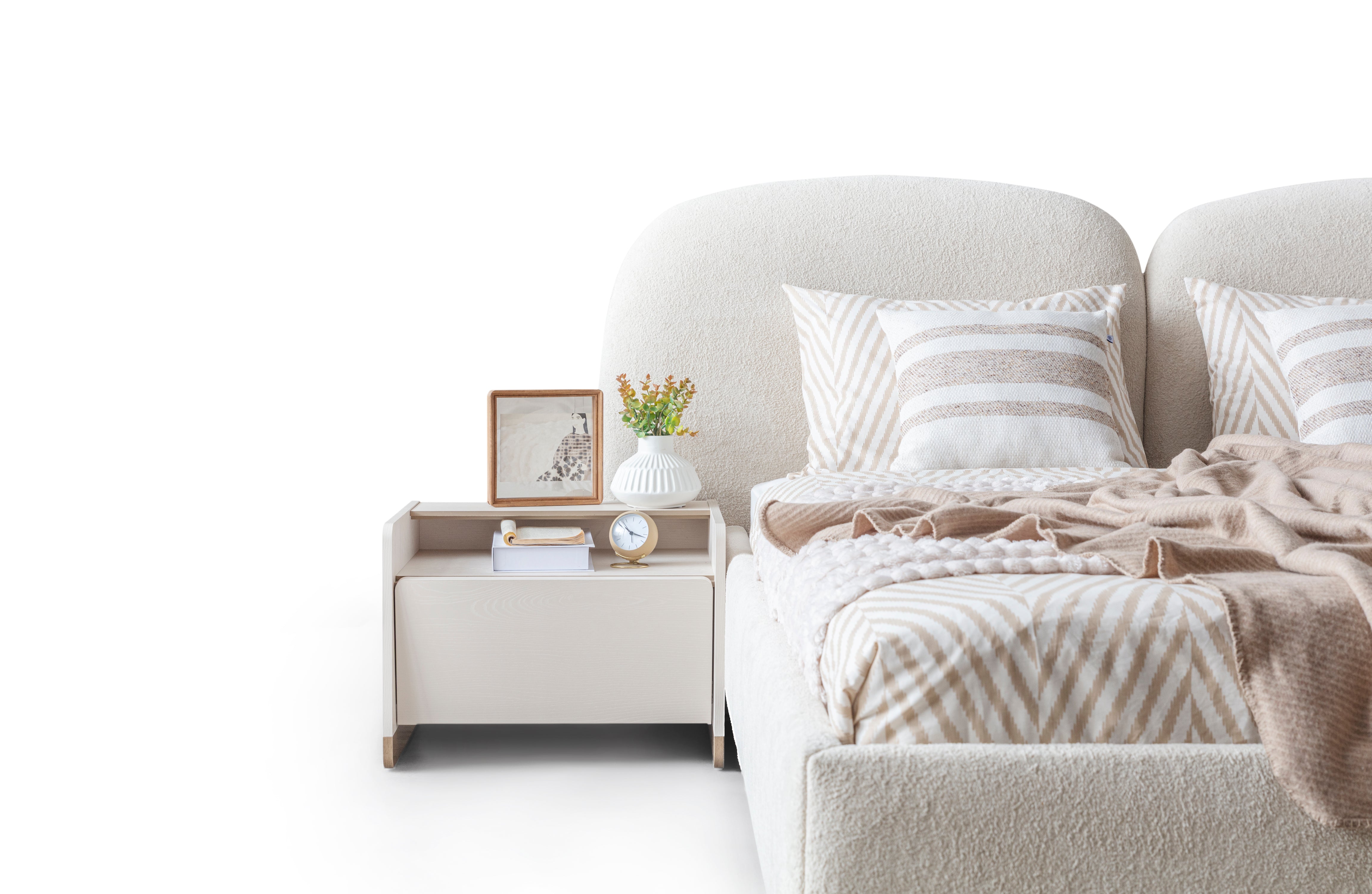 Нощно шкафче «Japandi» + чекмедже, размер 60х43х47см