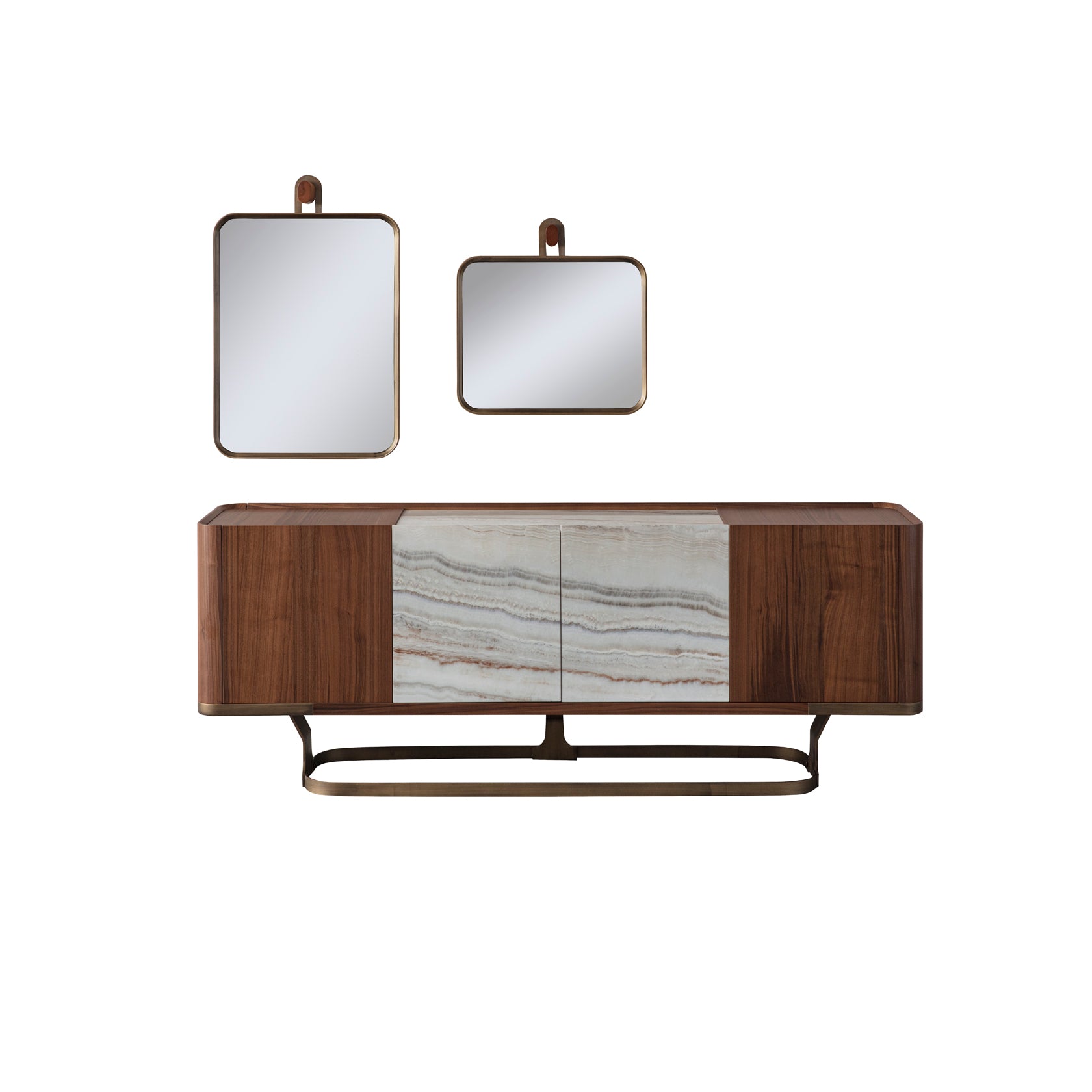 Бюфет «Aqua» с естествен фурнир, размер 210х81х48см