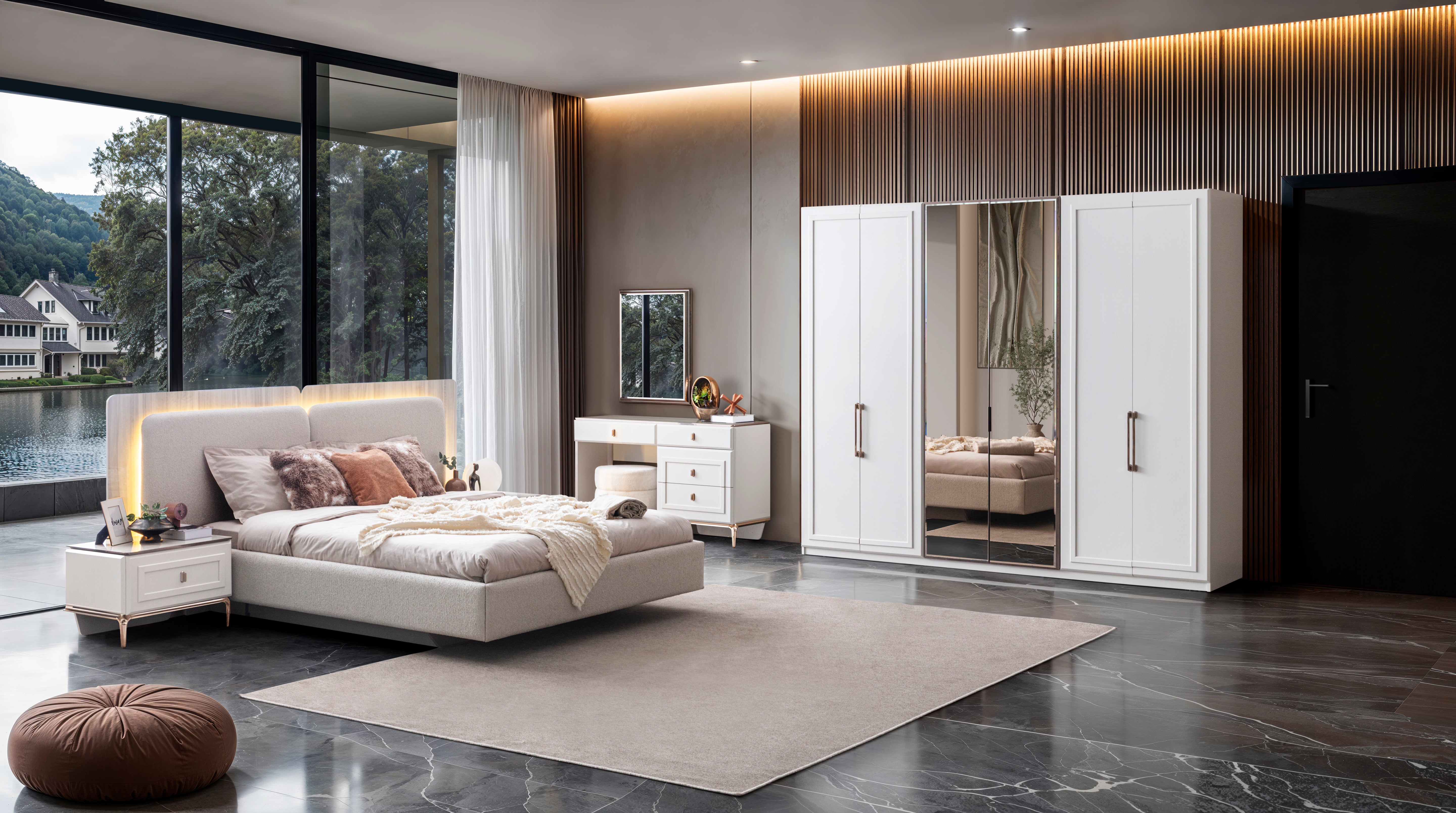 Шесткрилен гардероб «Chloe»