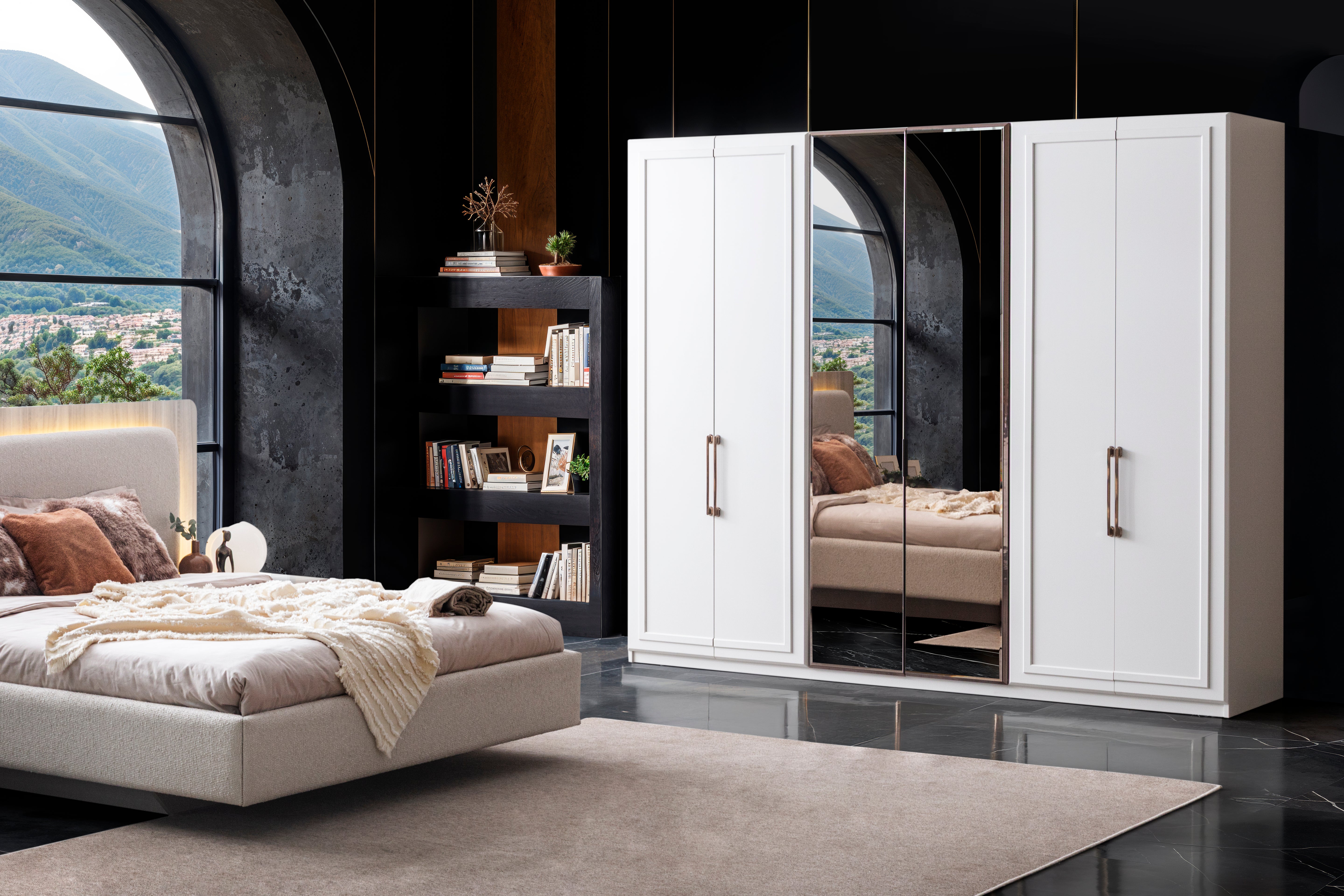 Шесткрилен гардероб «Chloe»