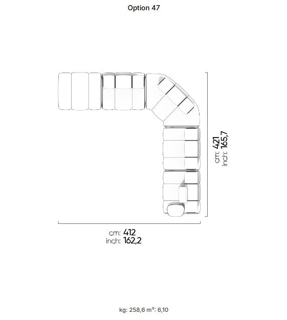 50 готови конфигурации на модулен разтегателен диван «Orion»